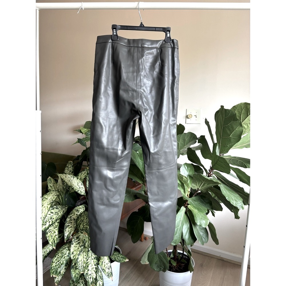 NWOT Truth Dark Green Leather Pants Size6 - Picture 4 of 7